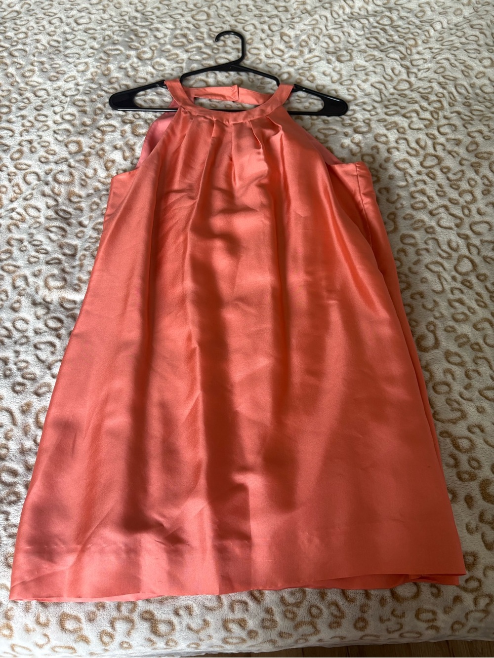 J. Crew Coral Halter Wedding Dress